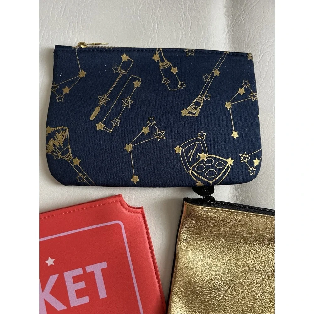 Ipsy Glamour Makeup Bag Bundle Set Of 7 NWOT Fashion Organizer